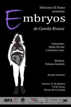 portada Embryos (Ediciones El Humo, 2019)
